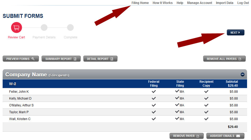 Additional Service Pricing